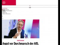 Bild zum Artikel: Angst vor Durchmarsch der AfD, in 3 Ländern Nummer 1