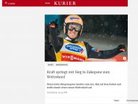 Bild zum Artikel: Kraft springt mit Sieg in Zakopane zum Weltrekord