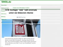 Bild zum Artikel: IVW-Auflage: 'Bild' fällt erstmals unter die Millionen-Marke