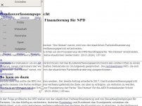 Bild zum Artikel: Ausschluss der NPD von Parteienfinanzierung?