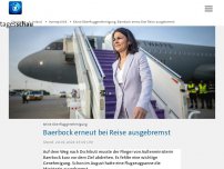 Bild zum Artikel: Keine Überfluggenehmigung: Baerbock erneut bei Reise ausgebremst