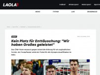 Bild zum Artikel: Kein Platz für Enttäuschung: 'Wir haben Großes geleistet'