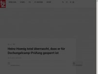 Bild zum Artikel: Heinz Hoenig total überrascht, dass er für Dschungelcamp-Prüfung gesperrt ist