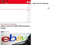 Bild zum Artikel: Rote Zahlen bei Tech-Giganten - eBay steicht 1000 Mitarbeitern die Stelle