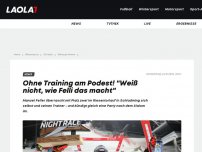 Bild zum Artikel: Ohne Training am Podest! 'Weiß nicht, wie Felli das macht'