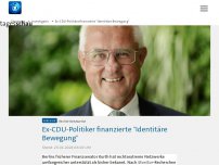 Bild zum Artikel: Ex-CDU-Politiker finanzierte 'Identitäre Bewegung'