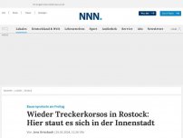 Bild zum Artikel: Wieder Treckerkorsos in Rostock: Hier staut es sich in der Innenstadt