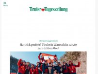 Bild zum Artikel: Hattrick perfekt! Tirolerin Waroschitz carvte zum dritten Gold