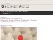 Bild zum Artikel: Bei falscher Meinung fristlose Kündigung der Wohnung