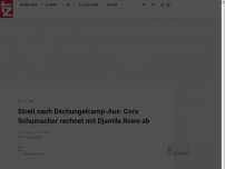 Bild zum Artikel: Streit nach Dschungelcamp-Aus: Cora Schumacher rechnet mit Djamila Rowe ab