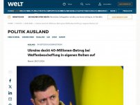 Bild zum Artikel: Ukraine deckt 40-Millionen-Betrug bei Waffenbeschaffung in eigenen Reihen auf