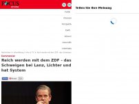 Bild zum Artikel: Kommentar - Reich werden mit dem ZDF - das Schweigen bei Lanz, Lichter und Co. hat System