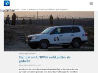 Bild zum Artikel: Medienbericht: Skandal um UNRWA wohl größer als gedacht