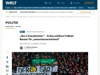 Bild zum Artikel: „Nur 2 Geschlechter“ – Grüne erklären Fußball-Banner für „menschenverachtend“