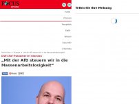 Bild zum Artikel: DIW-Chef Fratzscher im Interview - „Mit der AfD steuern wir in die Massenarbeitslosigkeit“