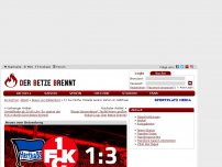 Bild zum Artikel: News | 3:1 bei Hertha: Eiskalte Lautrer stehen im Halbfinale | Der Betze brennt
