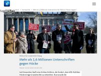 Bild zum Artikel: Mehr als 1,6 Millionen Unterzeichner für Petition 'Höcke stoppen'