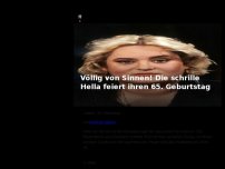 Bild zum Artikel: Völlig von Sinnen! Die Ulknudel des deutschen Fernsehens wird 65