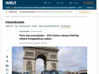 Bild zum Artikel: Paris hat entschieden – SUV-Fahrer müssen künftig höhere Parkgebühren zahlen