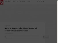 Bild zum Artikel: Nach 18 Jahren Liebe: Dieter Bohlen will seine Carina endlich heiraten