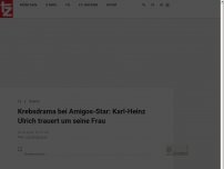 Bild zum Artikel: Krebsdrama bei Amigos-Star: Karl-Heinz Ulrich trauert um seine Frau