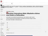 Bild zum Artikel: 2.700 Stellen in Gefahr: Gütersloher Unternehmen Miele: Mitarbeiter erfahren neue Details zu...