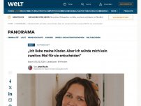 Bild zum Artikel: „Ich liebe meine Kinder. Aber ich würde mich kein zweites Mal für sie entscheiden“