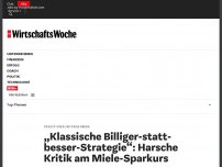 Bild zum Artikel: Traditionsunternehmen: So drastisch ist der Sparkurs von Miele