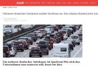Bild zum Artikel: Nächster deutscher Autobauer meldet Insolvenz an: Das müssen Kunden jetzt wissen