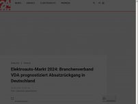 Bild zum Artikel: Elektroauto-Markt 2024: Branchenverband VDA prognostiziert Absatzrückgang in Deutschland