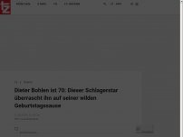 Bild zum Artikel: Dieter Bohlen ist 70: Dieser Schlagerstar überrascht ihn auf seiner wilden Geburtstagssause