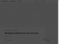 Bild zum Artikel: Niedrigste Inflationsrate seit Juni 2021