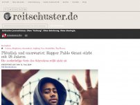 Bild zum Artikel: Plötzlich und unerwartet: Rapper Pablo Grant stirbt mit 26 Jahren