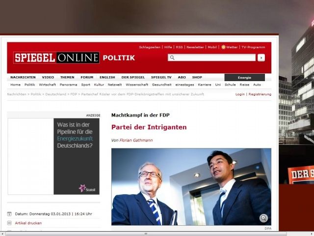 Bild zum Artikel: Machtkampf in der FDP: Partei der Intriganten