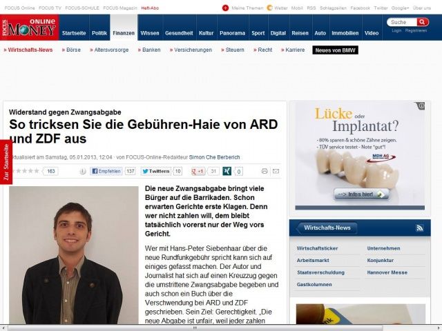 Bild zum Artikel: Widerstand gegen Zwangsabgabe - So zeigen Sie den Gebühren-Haien von ARD und ZDF den Stinkefinger