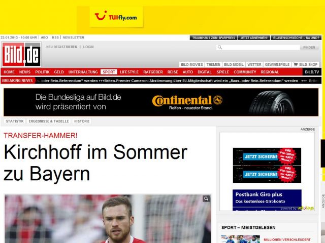 Bild zum Artikel: Transfer-Hammer! - Kirchhoff im Sommer zu Bayern