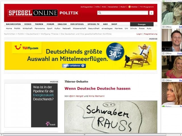 Bild zum Artikel: Thierse-Debatte: Wenn Deutsche Deutsche hassen