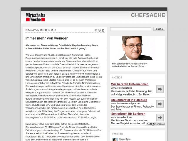 Bild zum Artikel: Immer mehr von weniger