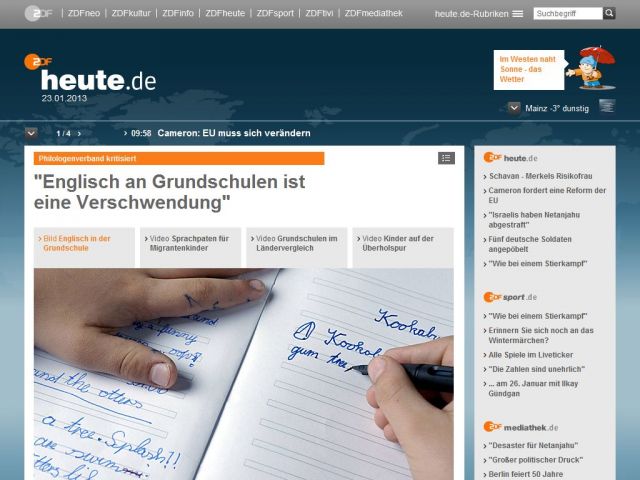 Bild zum Artikel: 'Englisch an Grundschulen ist eine Verschwendung'