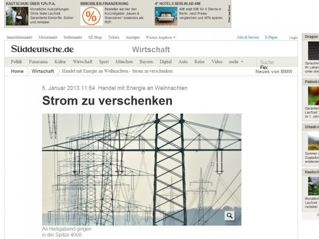 Bild zum Artikel: Handel mit Energie an Weihnachten: Strom zu verschenken