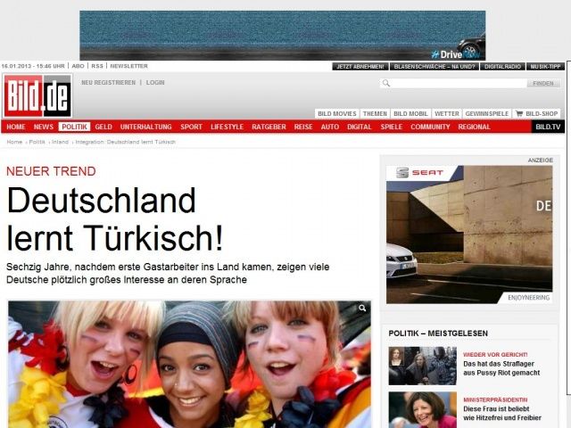 Bild zum Artikel: Neuer Trend - Deutschland lernt türkisch!