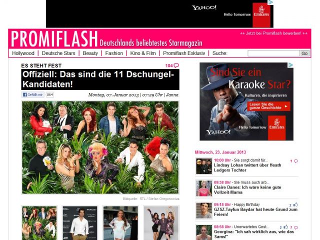 Bild zum Artikel: Es steht fest – Offiziell: Das sind die 11 Dschungel-Kandidaten!