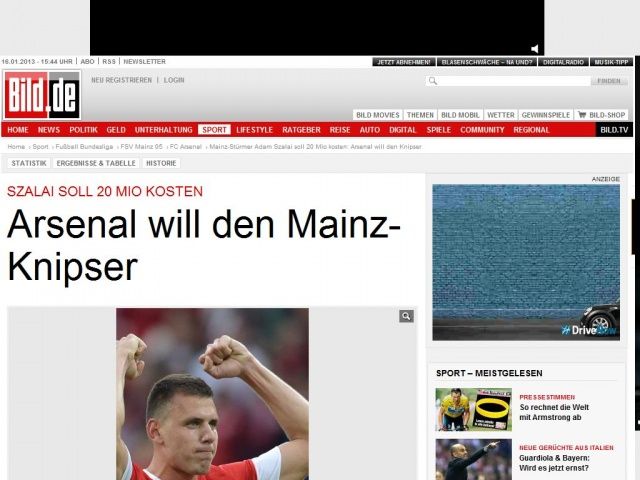 Bild zum Artikel: Soll 20 Mio kosten - Wolfsburg und Dortmund heiß auf Mainzer Szalai