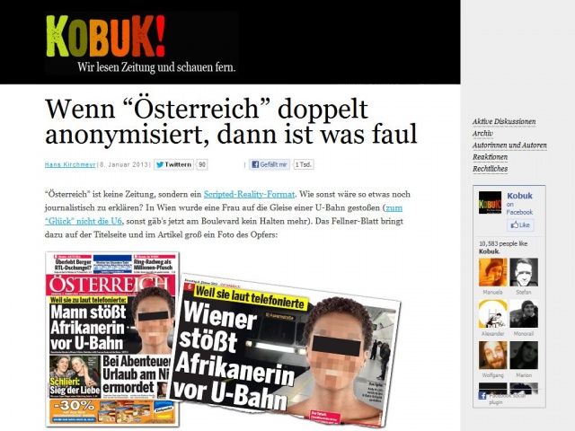 Bild zum Artikel: Wenn “Österreich” doppelt anonymisiert, dann ist was faul