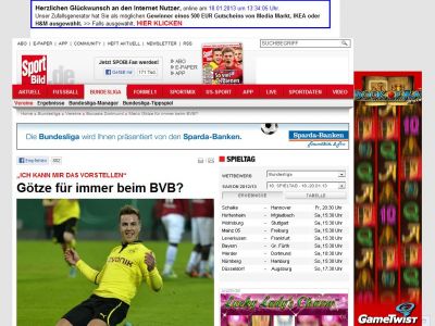 Bild zum Artikel: „Vorstellbar“  -  

Mario Götze: Für immer beim BVB?