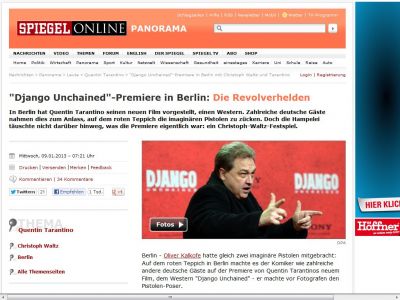 Bild zum Artikel: 'Django Unchained'-Premiere in Berlin: Die Revolverhelden