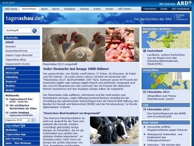 Bild zum Artikel: Fleischatlas 2013: Jeder Deutsche isst knapp 1000 Hühner