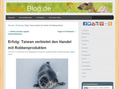 Bild zum Artikel: Erfolg: Taiwan verbietet den Handel mit Robbenprodukten
