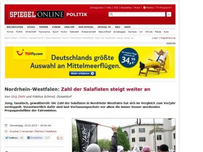 Bild zum Artikel: Nordrhein-Westfalen: Zahl der Salafisten steigt weiter an