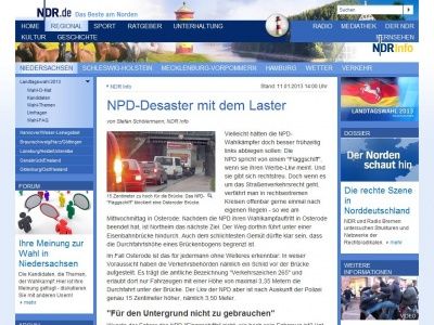 Bild zum Artikel: NPD-Desaster mit dem Laster